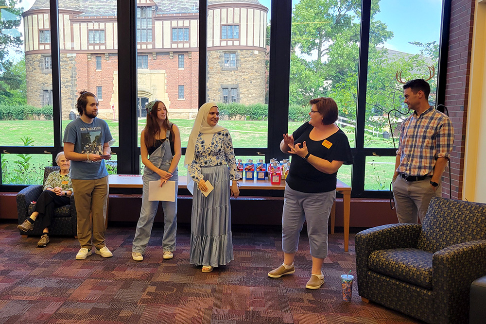 Students participate in the Summer Academy closing ceremony