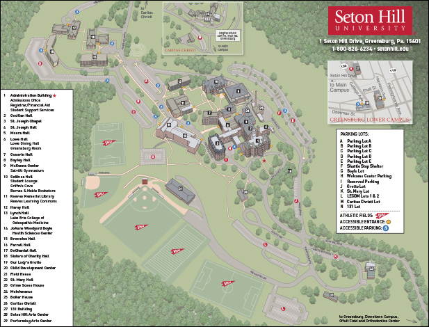 SHU Campus Map