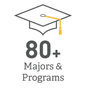 More Than 80 Academic Programs