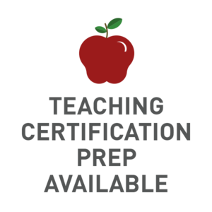 Teaching Certification Prep Available