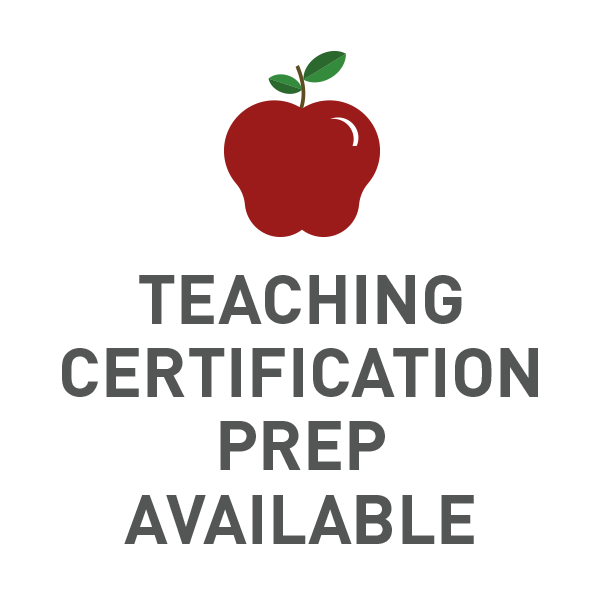 Teaching Certification Prep Available