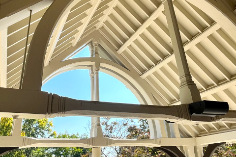 Underside of the Administration Building Porte Cochere