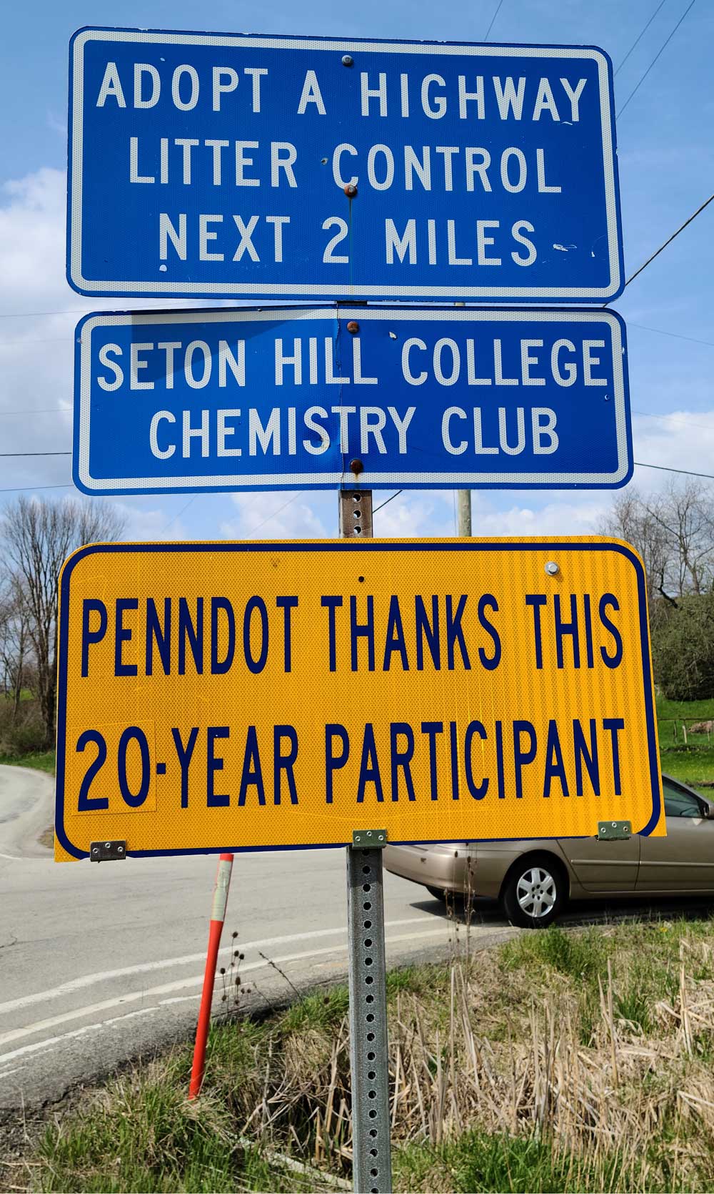 Seton Hill Adopt a Highway 20 Years