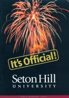 Forward Alumni Magazine announcing Seton Hill University status