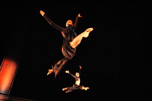 SHU Dance Academy dancer performs a leap