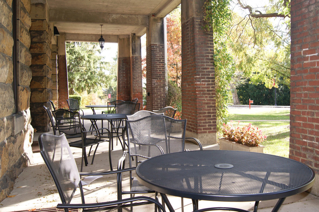 An Administration Building Porch