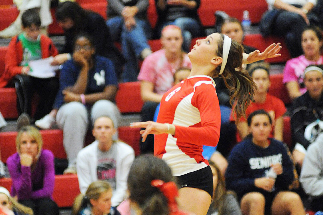 Women's Volleyball Player in Game