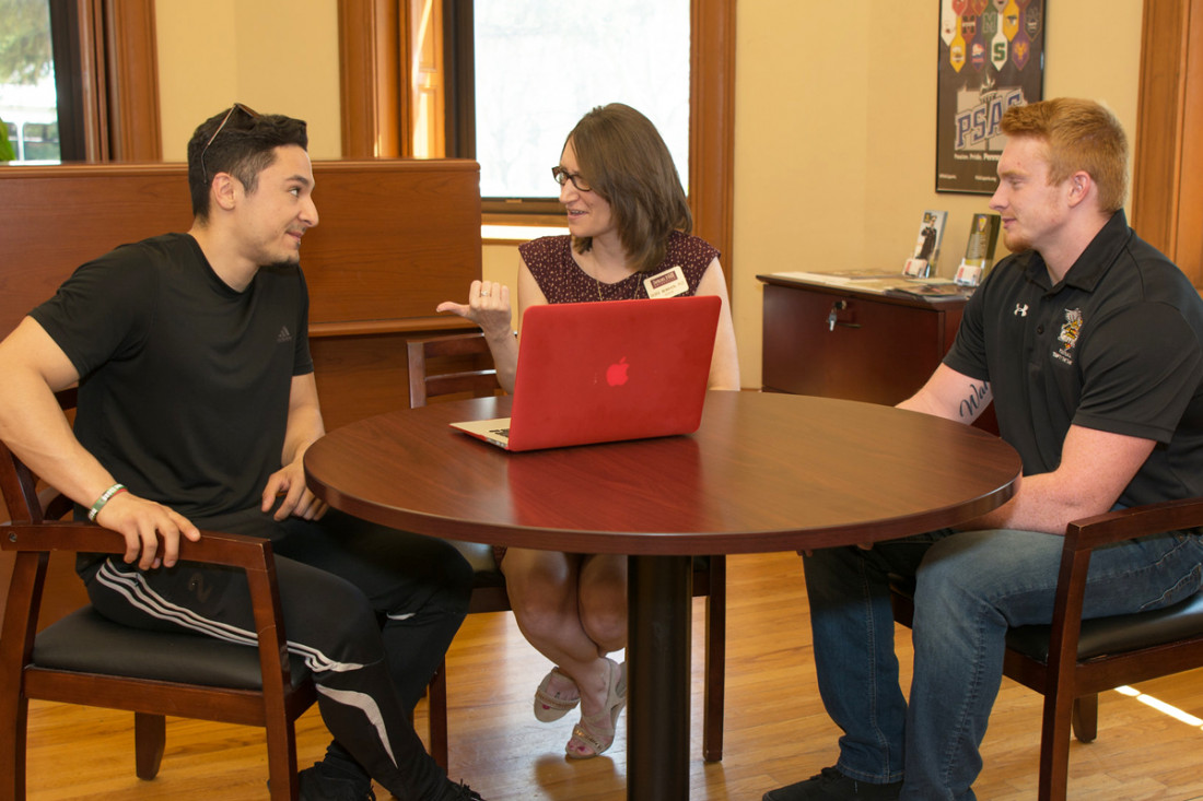 The Welcome Center in the Administration Building