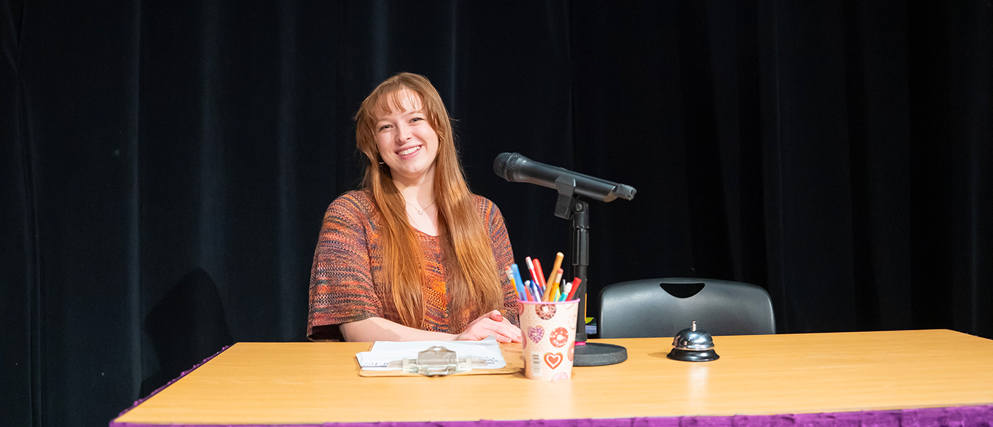 Spelling Out Success: Emily Vohs, Student Musical Director, is a H-I-T