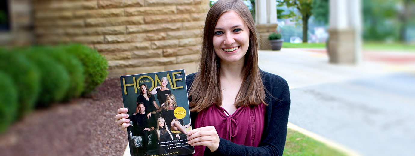 English & Communication Major Interns with Pittsburgh Magazine & Westmoreland County Blind Association