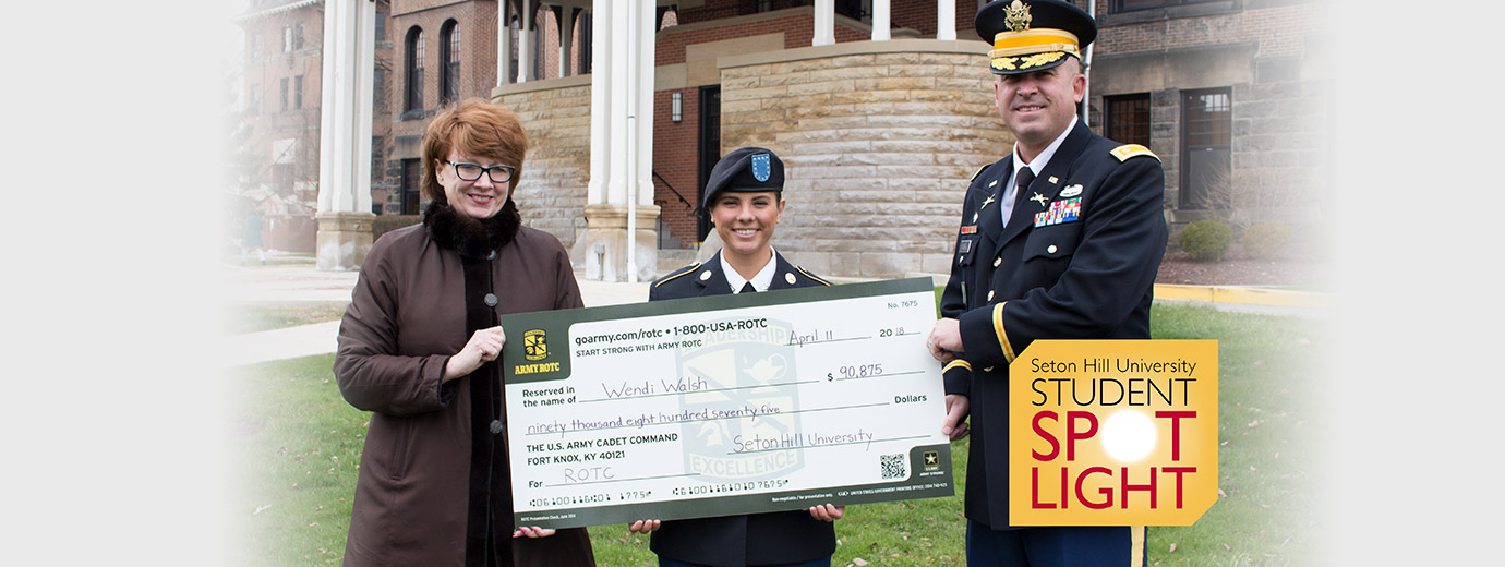 Health Science Major (& EMT) Wendi Walsh Receives Full Scholarship from Army ROTC