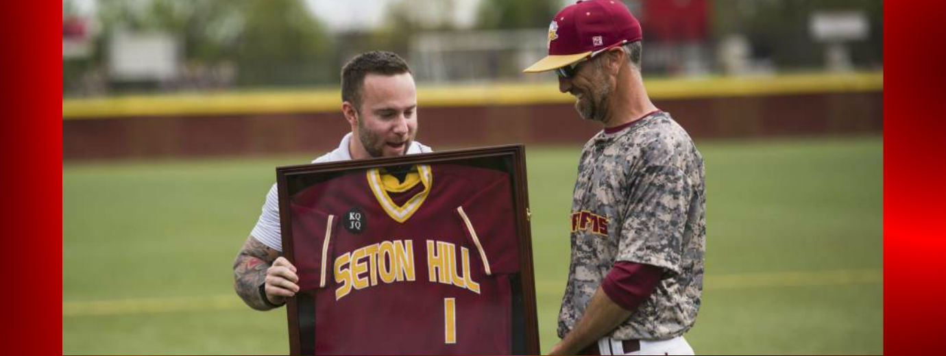 Seton Hill Baseball Team Honors Veterans, Students in the Military