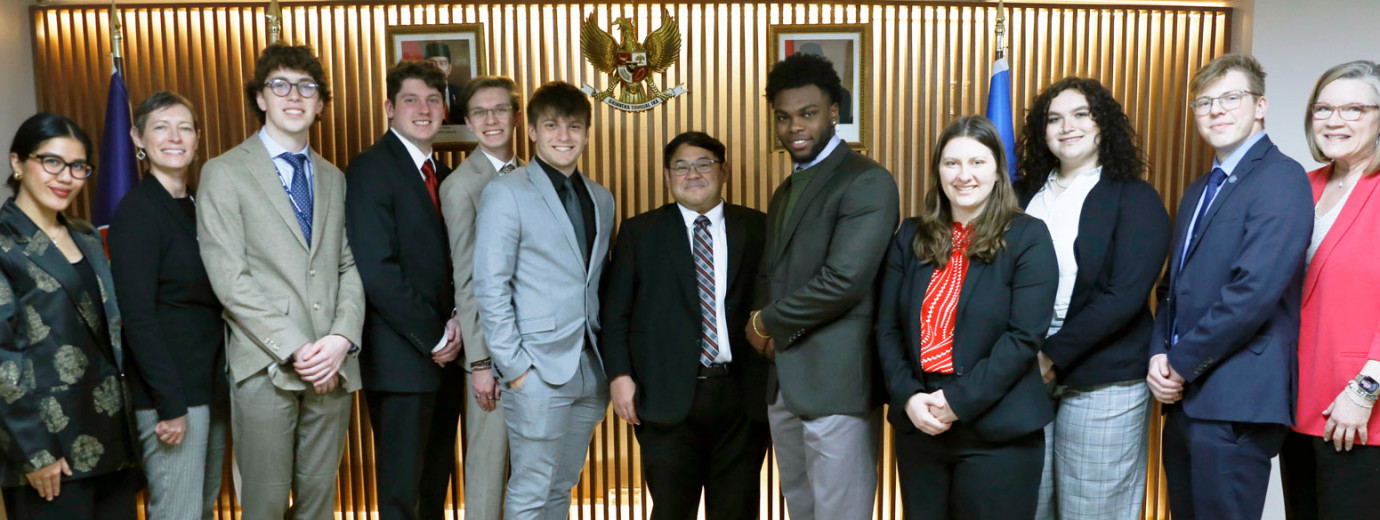 Seton Hill Team Wins Awards Representing Indonesia at Model United Nations Conference in New York