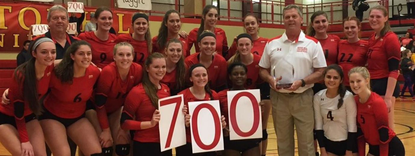 Volleyball Coach Rick Hall Reaches 700th Victory