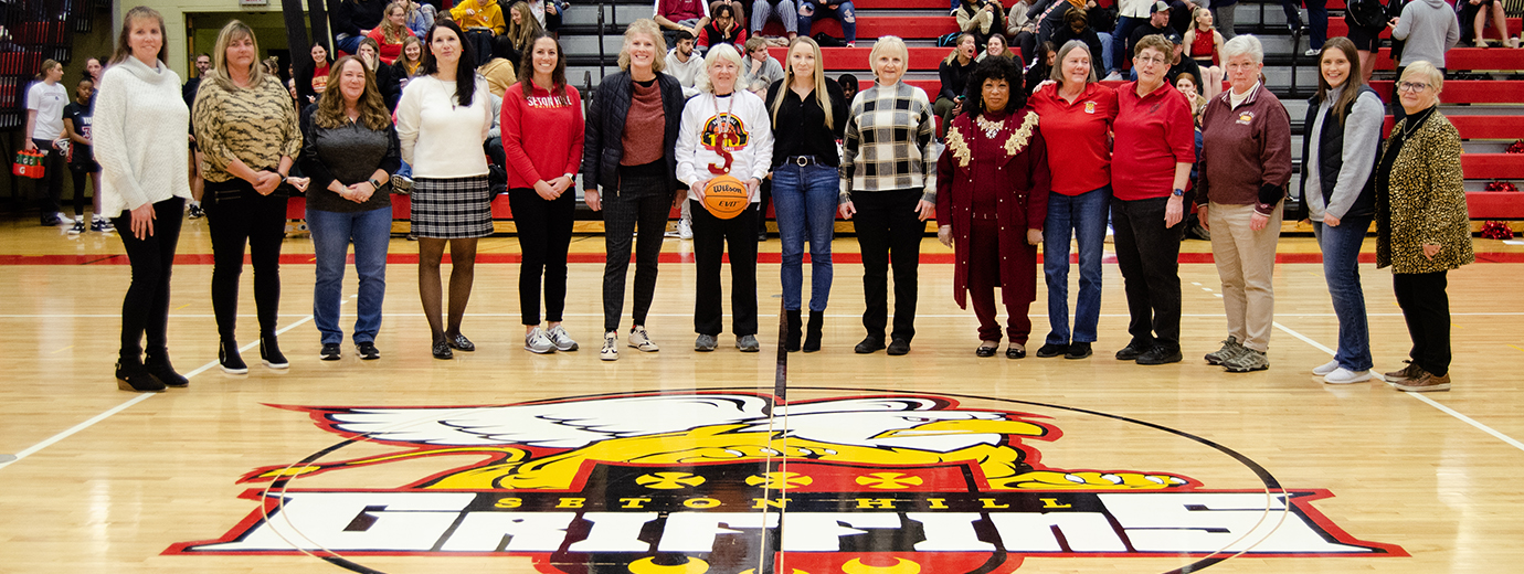 Women’s Basketball Brings Home Win for Centennial Celebration with Alumni Feb. 1